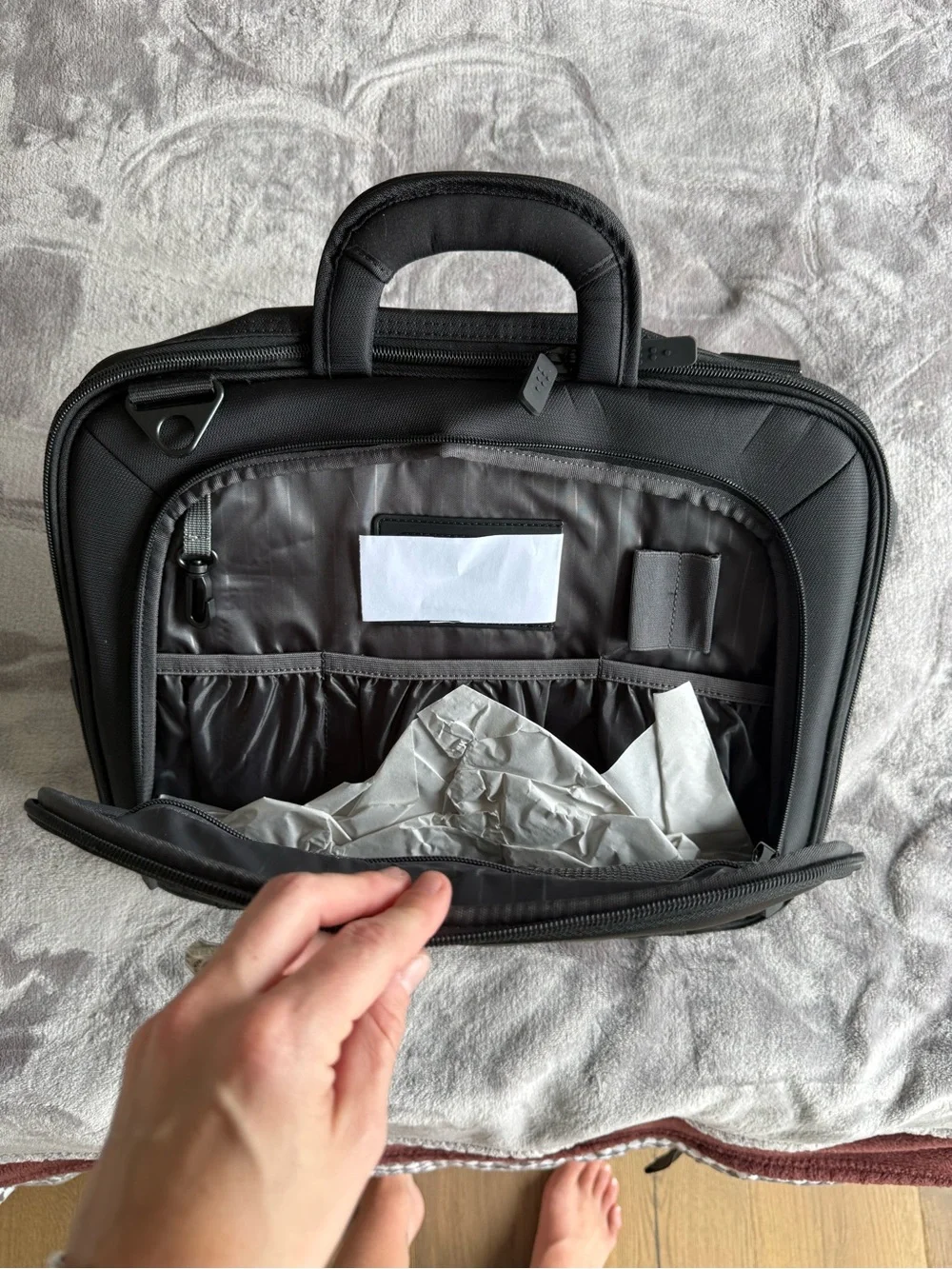 Professional Black Laptop Briefcase Tote - ECO STYLE - BRAND NEW